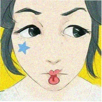 读者头像：水墨点染图案